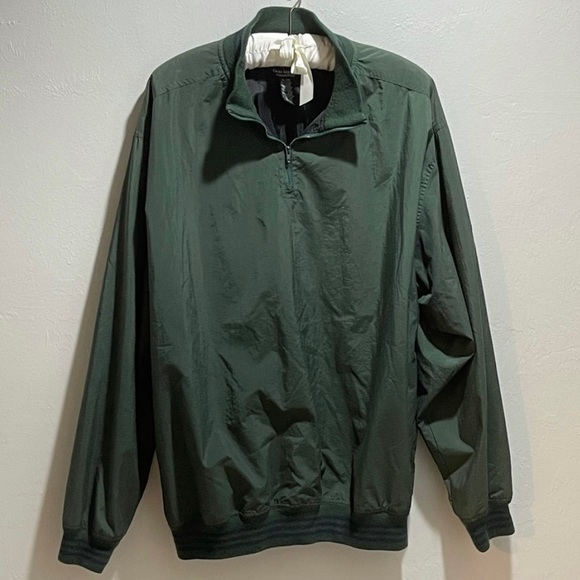 Greg Norman Men's XL Golf Wind Breaker 1/4 Zip Pullover - Green. - Picture 1 of 5